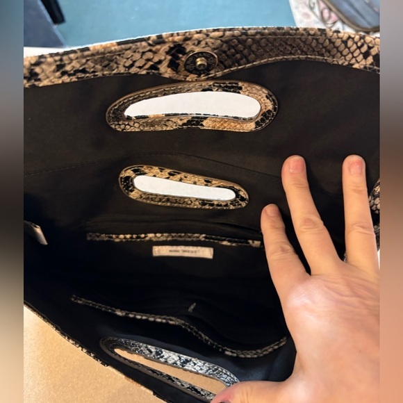 Nine West Snake Print Clutch - Picture 5 of 7